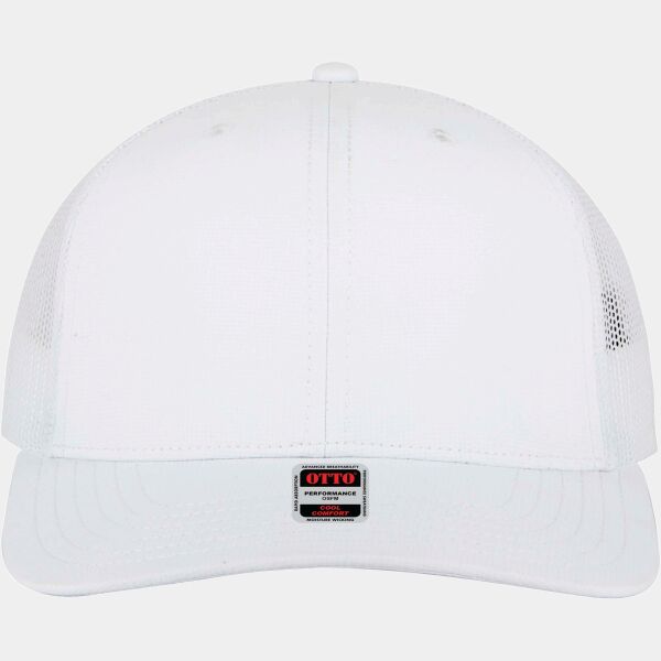 OTTO Cap 6 Panel Mid Profile Mesh Back Trucker Hat Thumbnail