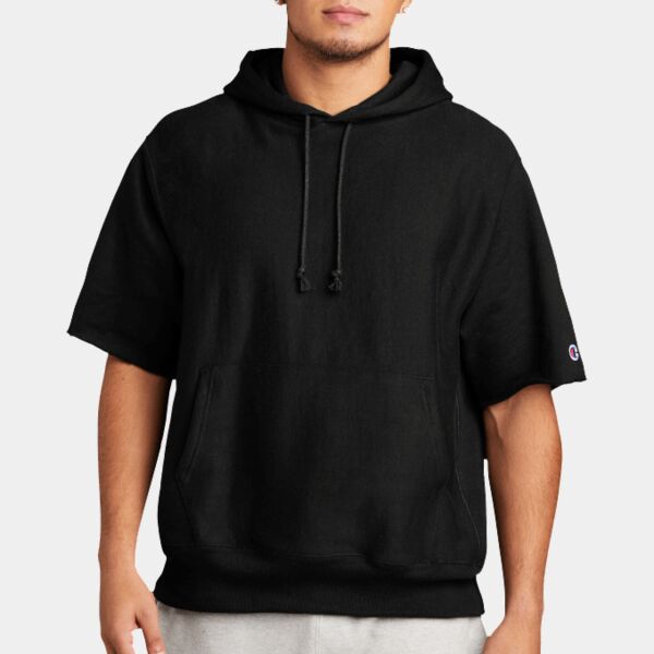 Reverse Weave ® Short Sleeve Hooded Sweatshirt Thumbnail