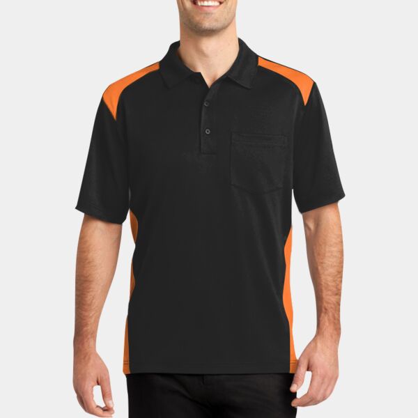 Select Snag Proof Two Way Colorblock Pocket Polo Thumbnail