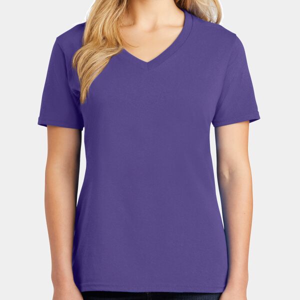 Ladies Core Cotton V Neck Tee Thumbnail