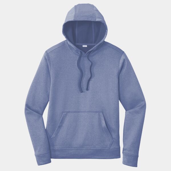 ® PosiCharge ® Sport Wick ® Heather Fleece Hooded Pullover Thumbnail