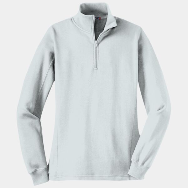 Ladies 1/4 Zip Sweatshirt Thumbnail